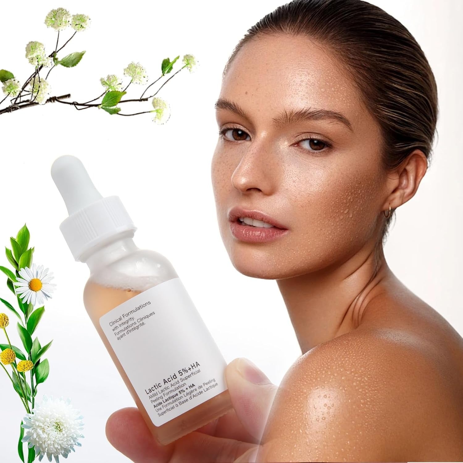 Lactic Acid Serum For Women, 30ML Moisturizing Lactic Acid 5%